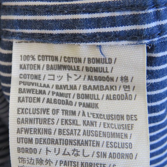 Hollister* Men's Long Sleeve Button Down Curved Hem Stripe Dress Shirt~ Size XL - Picture 7 of 13